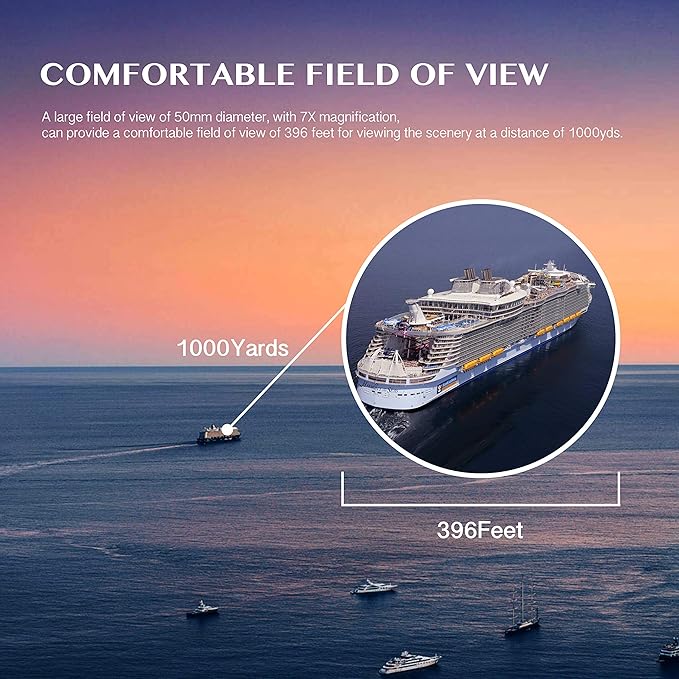AOMEKIE 7X50 Marine Waterproof Binoculars - Image 6