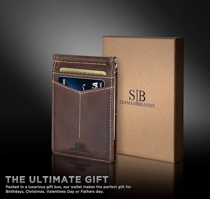 SERMAN BRANDS RFID Blocking Wallet Slim Bifold - Image 6