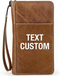 Top Grain Leather Customizable Travel Passport Wallet Holder by CataPurusLeatherCrafts