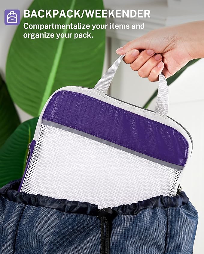 Compression Packing Cubes, Gonex Extensible Storage Mesh Bags Organizers - Image 6