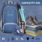 ZOMAKE Lightweight Packable Backpack 30L, Foldable Hiking Backpacks Water - Image 3