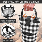 OPUX Wine Bag Single Bottle Carrier Tote, Insulated Travel Wine Cooler Bag - Image 4