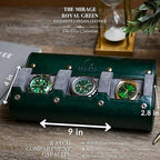 Watch Cases for Men – Travel Watch Roll Case – 3 Watch Travel Case Holder - Image 4