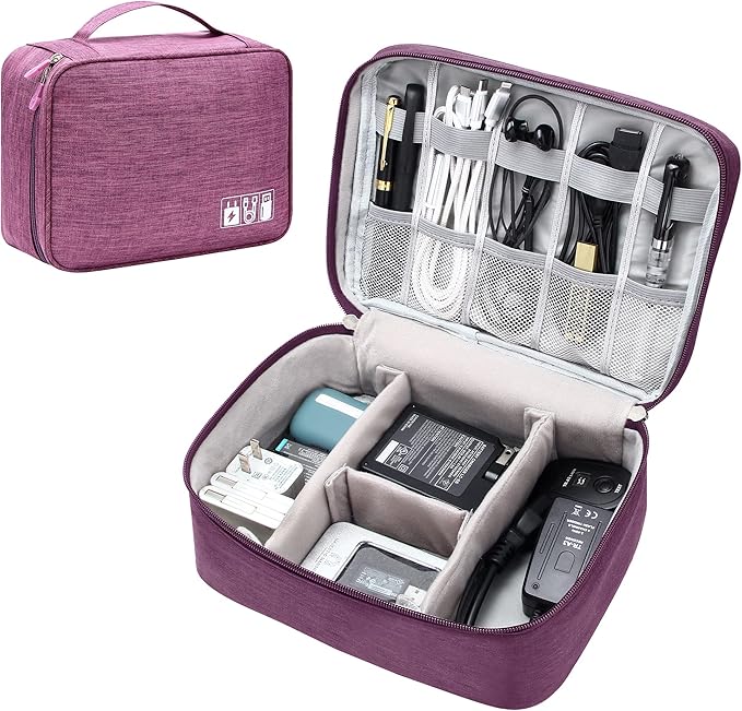 Electronics Organizer Travel Universal Cable Organizer Bag Waterproof by SELLYFELLY