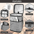 Opux 4 Bottle Insulated Wine Cooler Bag - Image 4