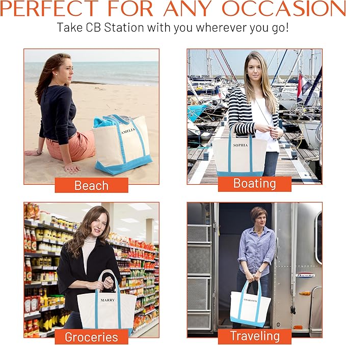 CB STATION Medium Classic Canvas Tote Bag - Image 7