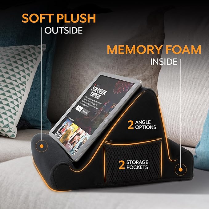 Brookstone - Memory Foam Lap Desk Tablet Holder, Holds Phones, E-Book Readers - Image 5
