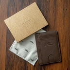 KARAKORAM Vertical Handcrafted Premium Leather Front Pocket Credit Card Holder - Image 8