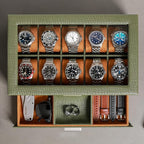 ROTHWELL 10-Slot Watch Box in Leather - Image 3