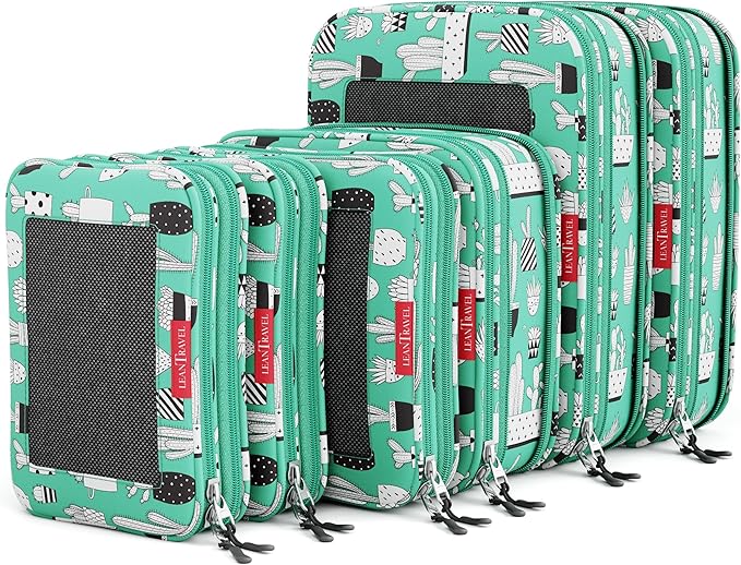 Compression Packing Cubes for Travel Organizers by LeanTravel