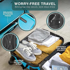 28 Inch Luggage with Spinner Wheels, Hard Shell Suitcase with TSA Locks - Image 3