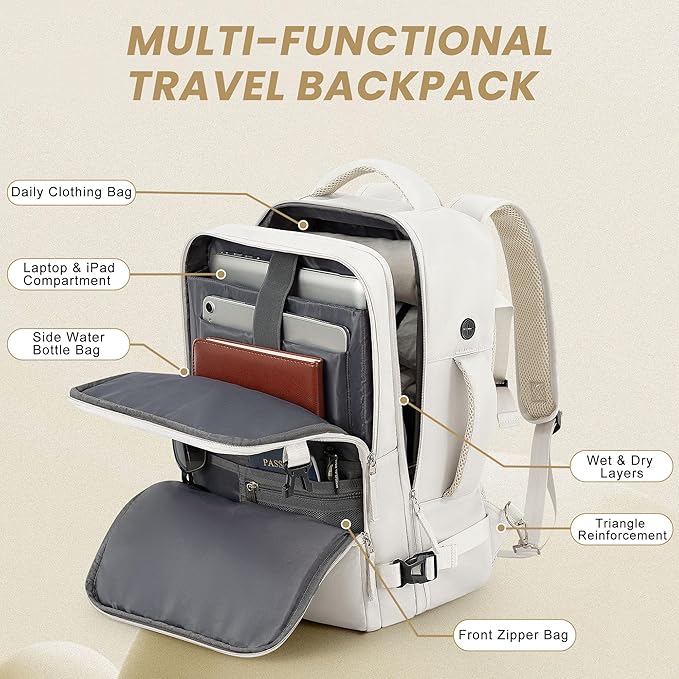 Travel Backpack, Carry on Flight Approved Backpack - Image 4