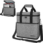 opux 6 Bottle Carrier Tote | Insulated Padded Wine Cooler Bag - Image 8