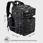 LHI Military Tactical Backpack for Men and Women 45L Army 3 Days Assault Pack - Image 2