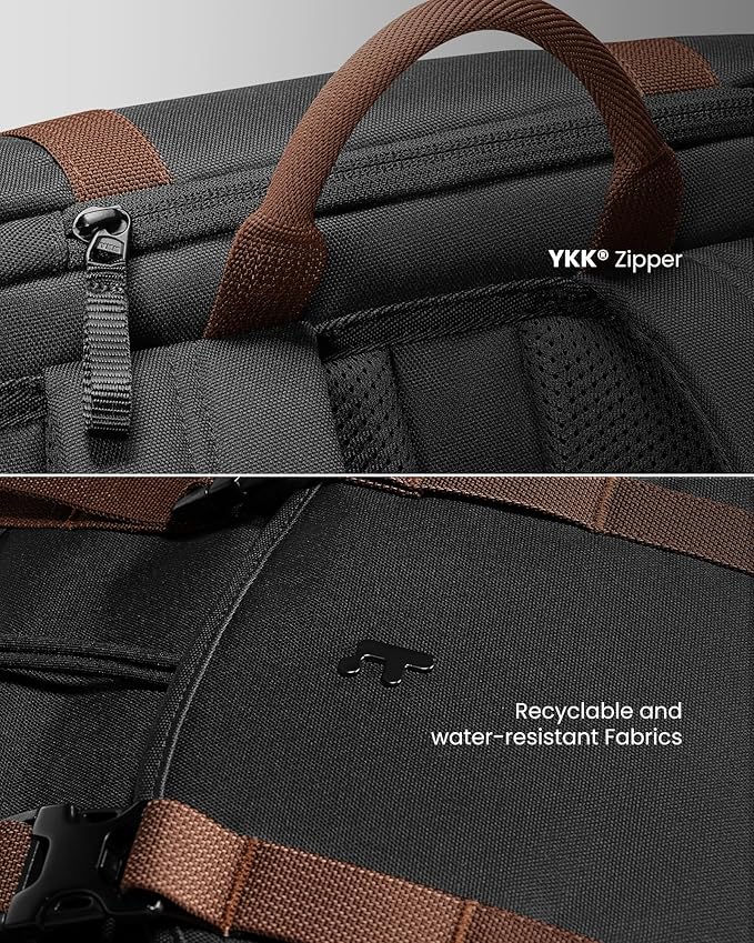 tomtoc Flap Laptop Backpack, Lightweight, Water-Resistant Casual Daypack - Image 7