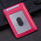 Buffway Slim Minimalist Front Pocket RFID Blocking Leather Wallets - Image 3