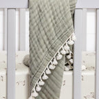 Crane Baby 100% Organic Cotton Gender Neutral Animal Nursery Bedding, Fitted - Image 5
