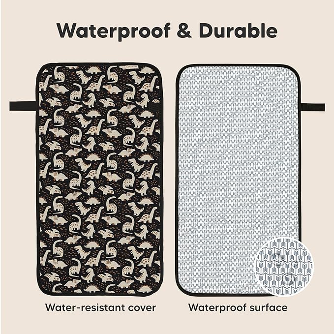KeaBabies Portable Diaper Changing Pad, Easy Wipe Clean - Image 4
