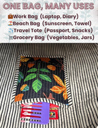 Cotton Quilted Tote Bag for Women – Large Beach & Travel Tote - Image 5