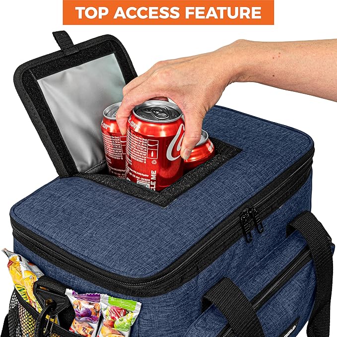 OPUX Soft Cooler Bag, Insulated Collapsible Lunch Cooler Tote - Image 4