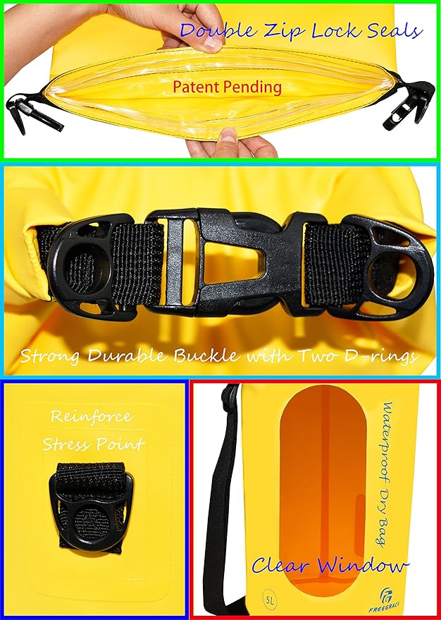 Freegrace Waterproof Dry Bags Set Of 3 Dry Bag - Image 3
