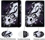 Music Note Passport Holder for Women and Men PU Leather Passport Cover for - Image 2