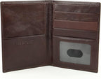 Passport Wallet Executive Boarding Pass Holder Radish Brown made - Image 2