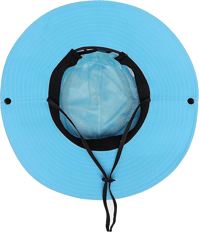 Womens Summer Sun Hat Beach Hat Wide Brim Outdoor UV Protection Hat Foldable - Image 6