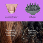 Conair INFINITIPRO BY Frizz Free Compact Hair Dryer ~ 2x the Shine 3x the Frizz Control, dusty rose, 1 Count