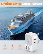 UK Adapters for Travel 2 Pack, TESSAN Type G US to UK Plug Adapter - Image 7