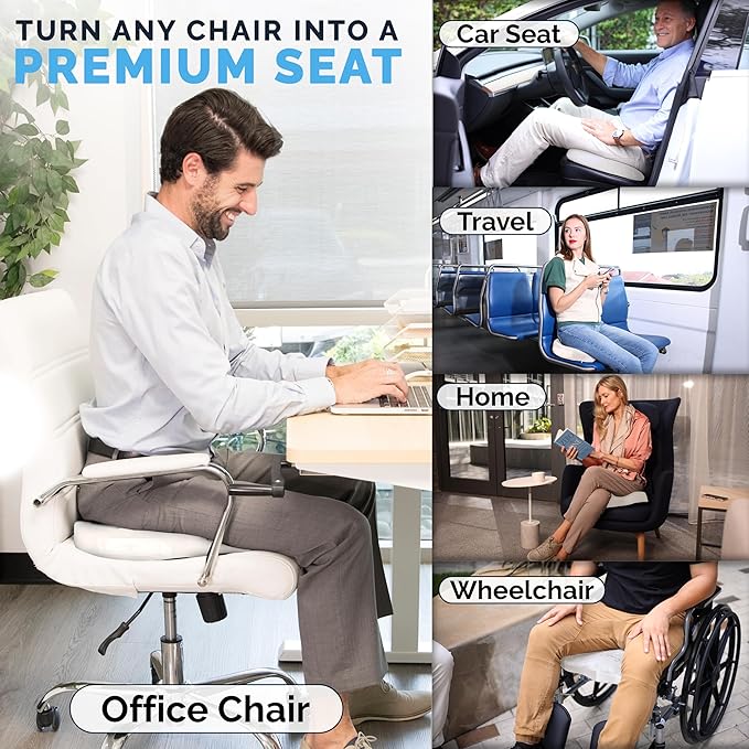 ComfiLife Premium Gel & Memory Foam Seat Cushion – Doctor Recommended Office - Image 6