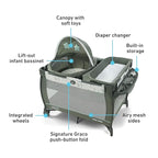 Graco Pack ’n Play Travel Dome Playard, Portable Bassinet - Image 6
