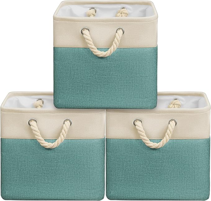 SIMPLE HOUSEWARE Fabric Storage Cubes, 3 Pack - Image 8