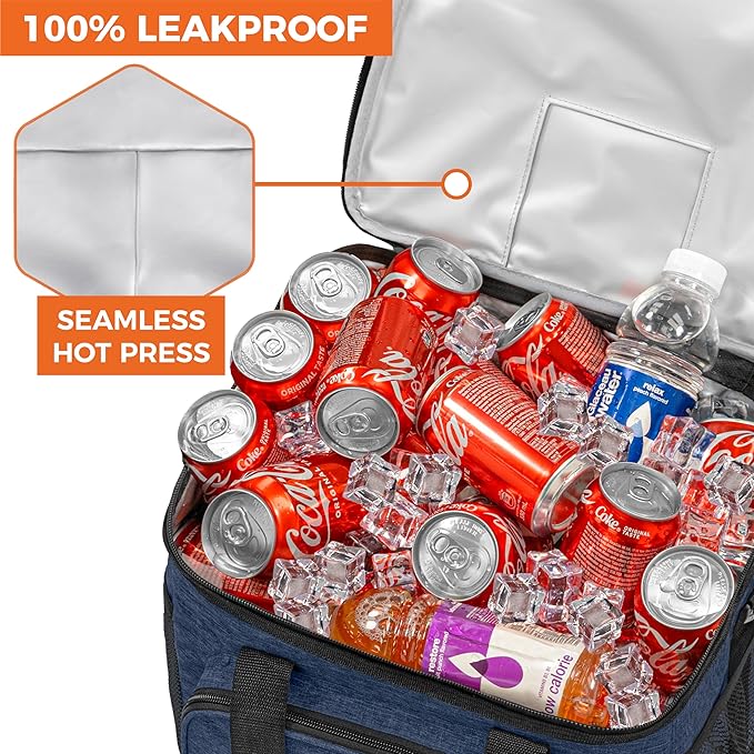 OPUX Soft Cooler Bag, Insulated Collapsible Lunch Cooler Tote - Image 7