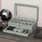 ROTHWELL Luxury Watch Box for 12 Watches – PU Leather Watch Box - Image 2