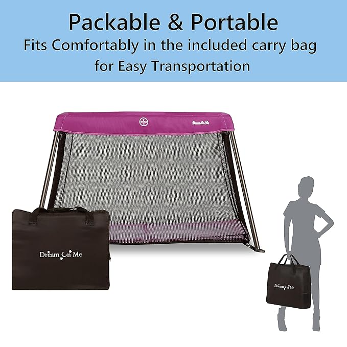Dream On Me Travel Light Playard | Award-Winning Portable Baby Play Yard & - Image 6