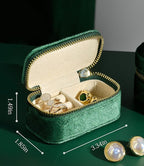 TAIMY Travel Jewelry Case, Mini Jewelry Travel Case, Velvet Small Travel - Image 2