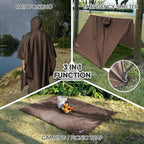 PTEROMY Hooded Rain Poncho for Adult - Image 2