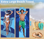 6 Pack Lightweight Thin Beach Towel Oversized 71"x32" Big Extra Large - Image 4