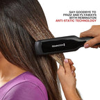 Remington 1 3/4" Flat Iron, Hair Straightener with Anti-Static Technology, 30-Second Heat Up & 60 Minute Auto Shut-off, 30% Longer Ceramic Floating Plates, Titanium + Ceramic Coating