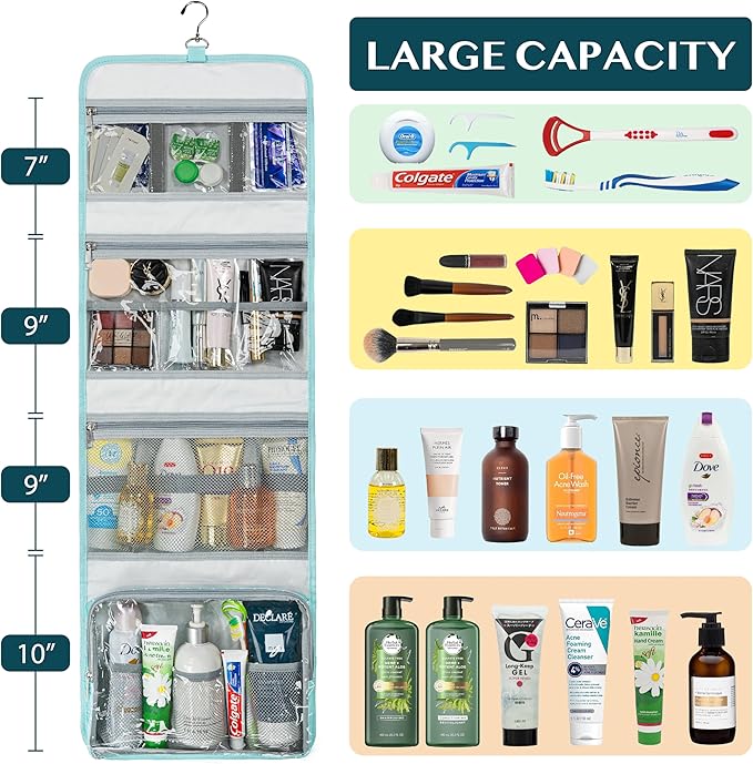 PAVILIA Travel Hanging Toiletry Bag - Image 4