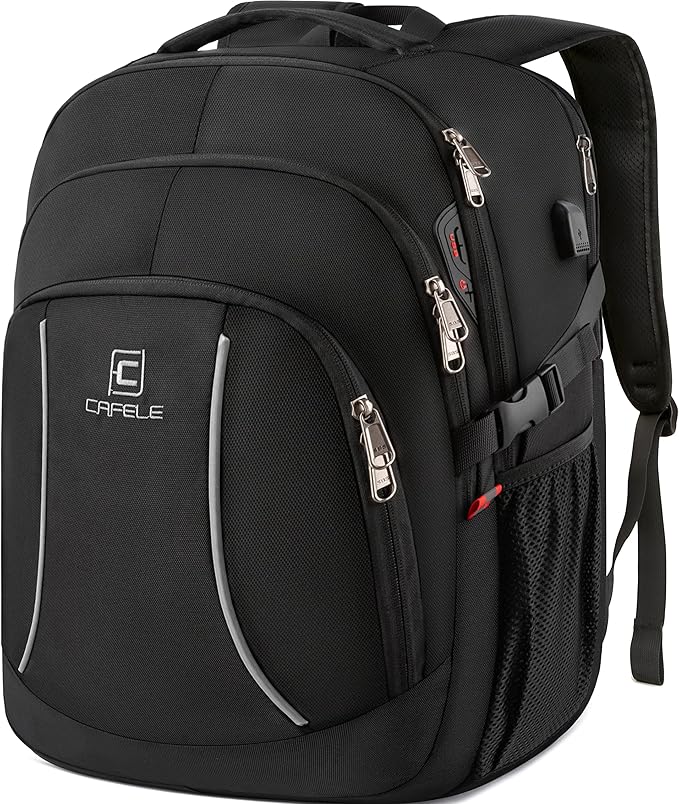 17.3 inch Laptop Backpack, School Bookbag Computer Rucksack by Cafelezx