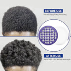 Silicone Curl Brush,Africa Comb,Magic Curly Hair Brush Twist Hair,Afro Pick,Men Women Boys Girls Wave Curler Tool,1 Set (Purple)