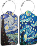 Set of 2 Starry Night Luggage Tags by DEMACYA