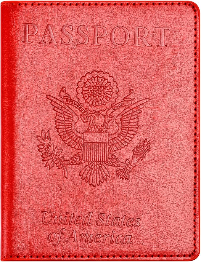 Eoehro Passport and Vaccine Card Holder Combo, Faux Leather, Lightweight by welcometoEoehro