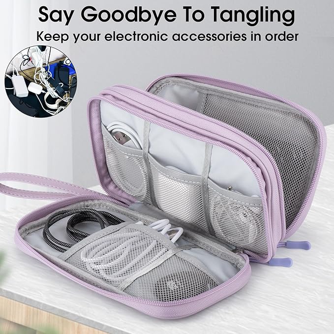 Leather Travel Electronic Organizer - Image 6