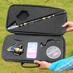 Sougayilang Fishing Rod Reel Combos Carbon Fiber Telescopic Fishing pole - Image 9