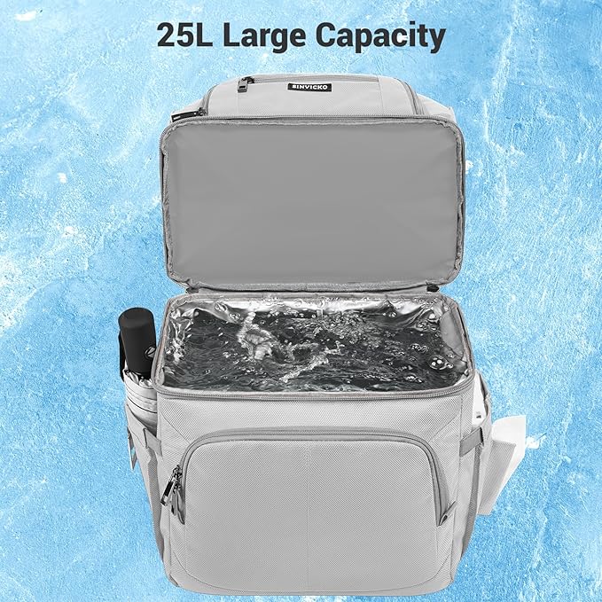 Insulated Cooler Backpack, Double Deck Leakproof Cooler Bag, Insulated Backpack - Image 5