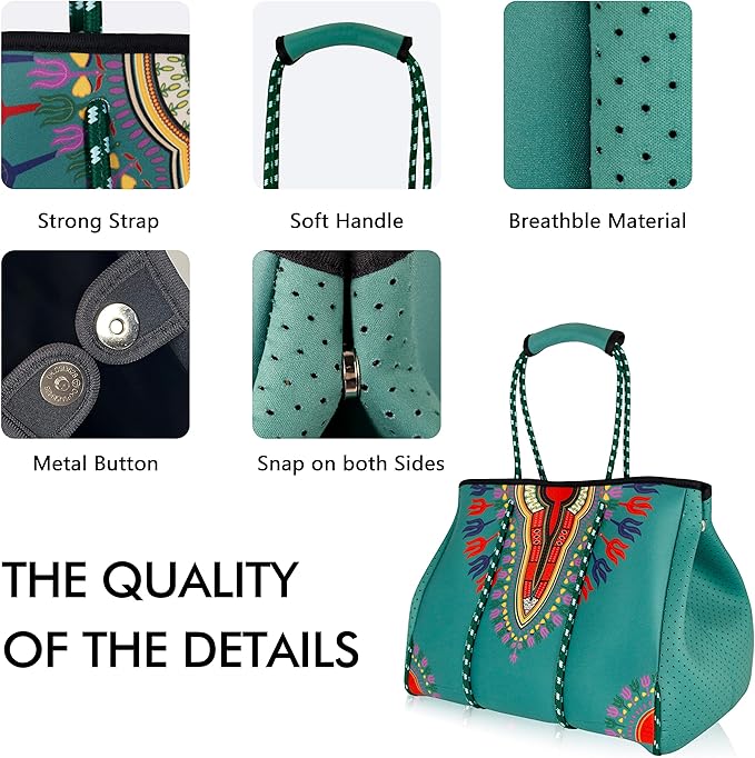 QOGiR Neoprene Multipurpose Beach Bag Tote - Image 5