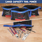 WORKPRO 12" Tool Pouches with Zipper, Heavy-Duty Small Tool Bag, Utility small - Image 3